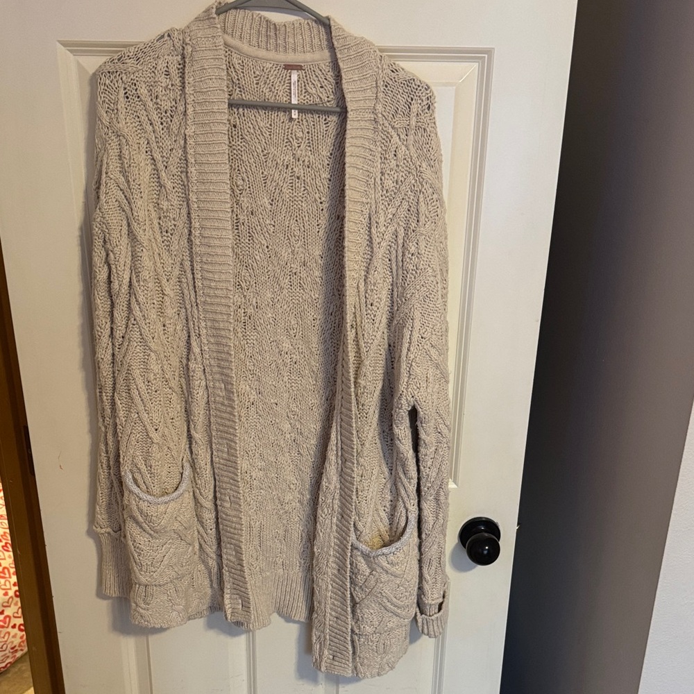 Free People Oversized Knit Cardigan size M